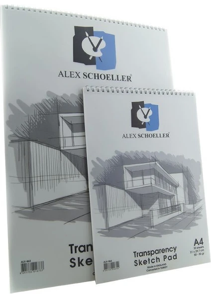 Alex Schoeller Eskiz Blok A4 50/55 Gr Spiralli 30 Lu Alx-864