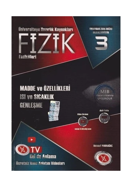 Karaağaç Yayınları Yks Fizik Fasikülleri 3 Madde Ve Özelllikleri