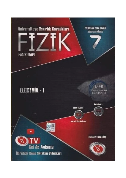 Karaağaç Yayınları Yks Fizik Fasikülleri 7 Elektrik I