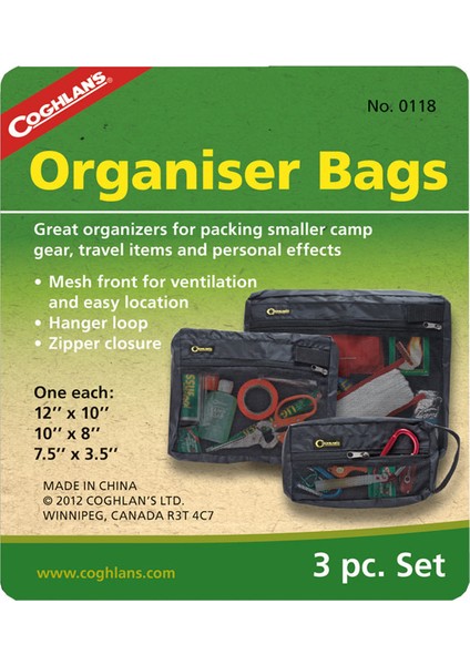 Coghlans Organizer Bags 3'lü