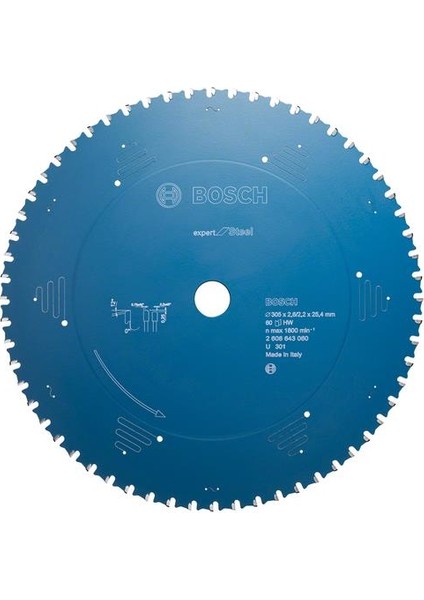 Expert Daire Testere 305x25,4mm 60Diş