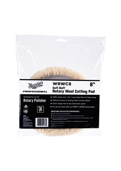 Beyaz Yün Pasta Keçesi Meguiars