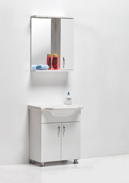 Saydam Banyo Klasik 65 cm Mdf Banyo Dolabı Beyaz