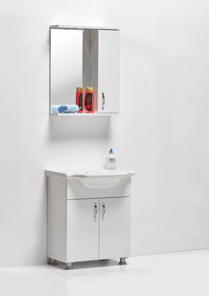 Saydam Banyo Klasik 65 cm Mdf Banyo Dolabı Beyaz