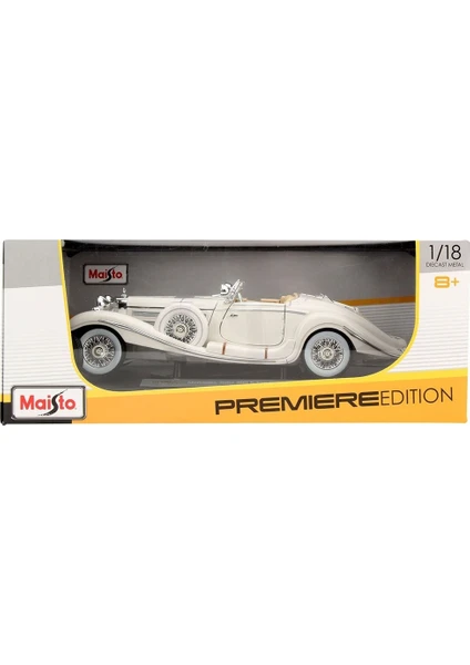 Maisto Mercedes Benz 500k Special Roadster Model Araba 1:18 Premiere Edition Beyaz