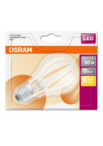 Led Retrofit Cla 60 6W Sarı Işık E-27 806lm Ampul