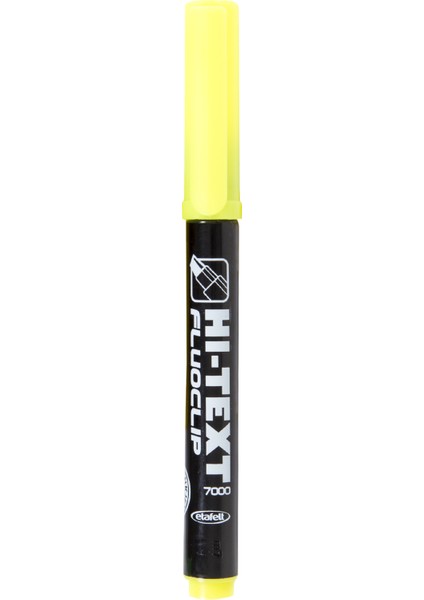 Fluoclip Kalem Tipi Fosforlu Kalem Sarı 20'li