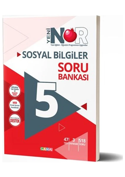 Gama Yayınları Nar 5. Sınıf Sosyal Bilgiler Soru Bankası