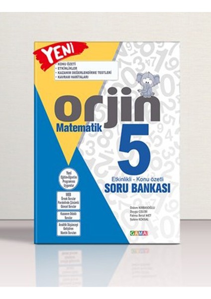 Gama Yayınları Orjin5. Sınıf Matematik Soru Bankası