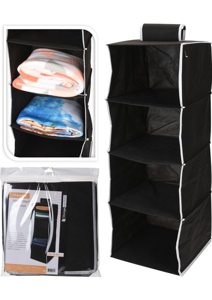 4 Bolmeli Organizer 30X30Xh84Cm Çok Amaçlı