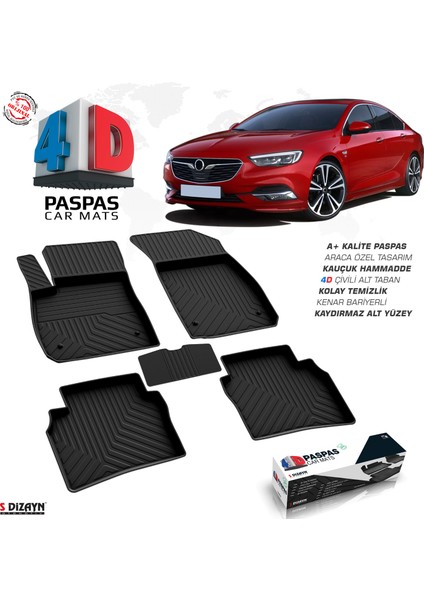 Opel Insignia 4D Havuzlu Paspas 2017-2022 A+Kalite
