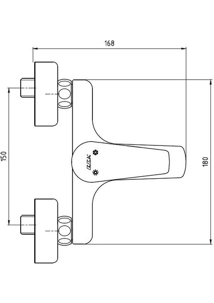 Eca Niobe Banyo Bataryası 482+Tema Quadro Tepe Duş Takım 2'Li Set