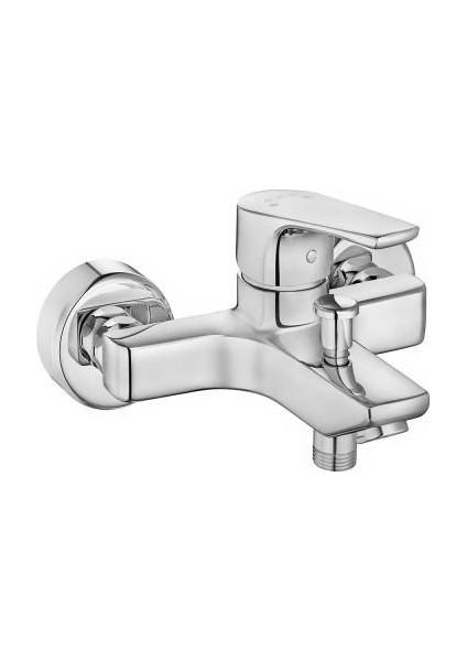 Eca Niobe Banyo Bataryası 482+Tema Quadro Tepe Duş Set+3 Köşe Raf