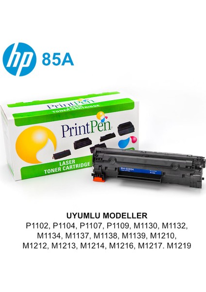 HP LaserJet Pro M1130, 85A CE285A Siyah Muadil Toner