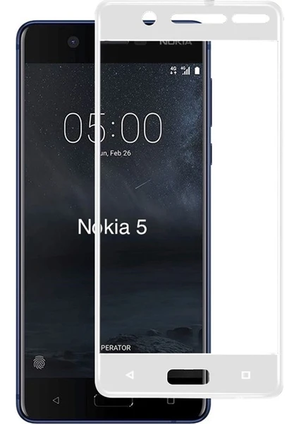 Nokia 5 Kavisli 3D Cam Ekran Koruyucu