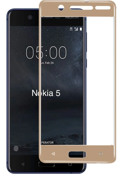 Nokia 5 Kavisli 3D Cam Ekran Koruyucu