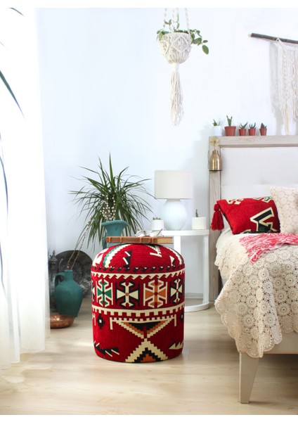 Lorence Home Bozok Kilim Puf - Frigya