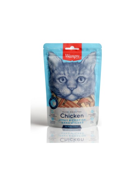 Oven Roasted Tavuklu Morina Balıklı Sandviç 80 gr Kedi Ödülü