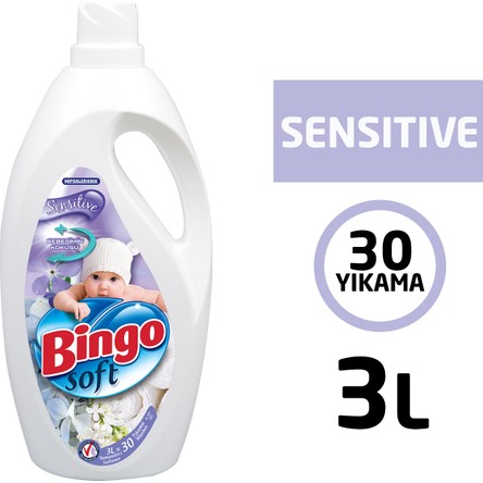 Bingo Soft Çamaşır Yumuşatıcısı Bebeğimin Kokusu 3L ( 30 Yıkama )