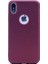 Apple iPhone XS Kılıf Premier Esnek Lüx Silikon Mürdüm 1