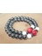8 Mm Hematit Ve Mercan Baba-Çocuk Bileklik Doğaltaş Bileklik Rdeblk008 4