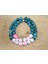8 Mm Pembe Akik Ve Mavi Labradorit Anne-Çocuk Bileklik Doğaltaş Bileklik Rdeblk011 3