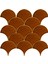 17x17 cm Karamel Balık Pulu Seramik 2