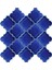 12x12 Ottoman Rölyefli Arabesk Kobalt Çini 2