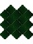 12x12 Ottoman Rölyefli Arabesk Yeşil Çini 2