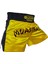 Leon Classic Nakışlı Muay Thai ve Kick Boks Antrenman Şortu Sarı BYL1008 5