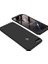 Huawei Y7 2018 Kılıf 3 Parça 360 Soft Hard Koruma Siyah - AYS90 1