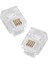 PNT034 Rj 11 4 Pin Telefon Jak Konnektör 6P4C 100 Adet 1