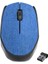 KM-218 USB Mavi 2.4Ghz Kumaş Yüzey Kablosuz Mouse 2