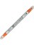 Clean Color Çift Uçlu Keçeli Kalem Turuncu Tcs6000T-023 1