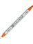 Clean Color Çift Uçlu Keçeli Kalem Turuncu Tcs6000T-023 2