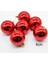 6lı Cici Top Yılbaşı Ağacı Süsü Kırmızı 6 cm 2