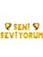 Seni Seviyorum Yazılı Folyo Balon Gold 18inç 1