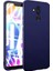 Huawei Mate 20 Lite Kılıf Premier Mat Esnek Silikon Kılıf + Esnek Nano Cam Lacivert 1