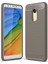 Xiaomi Redmi 5 Plus Kılıf Room Antişok Karbon Silikon Kapak Kılıf + Temperli Cam Gri 1