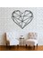 Geometrik Kalp Metal Tablo 1