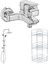 Eca Niobe Banyo Bataryası 482+Tema Quadro Tepe Duş Set+3 Köşe Raf 1