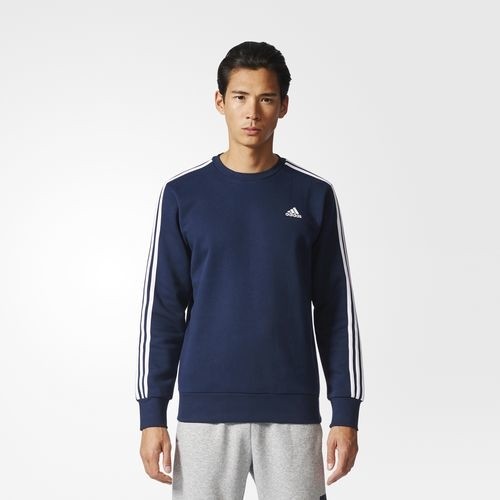 navy blue adidas crew neck