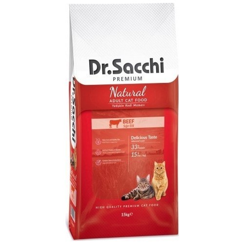 Dr.Sacchi Premium Beef Kedi Maması 15 Kg Fiyatı