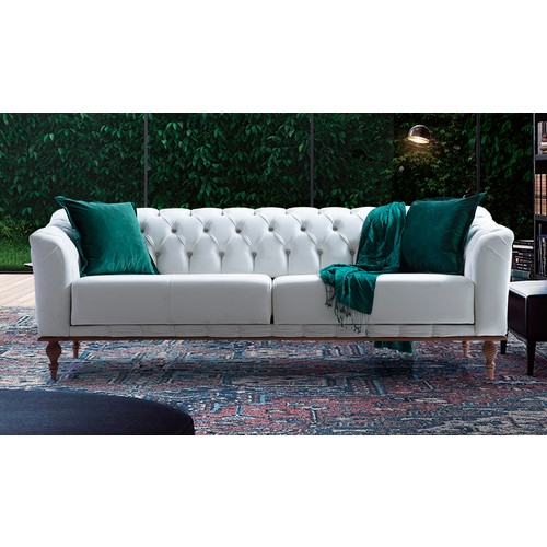 Yıldız Mobilya Ada Salon Takımı Beyaz Fiyatı Taksit Seçenekleri