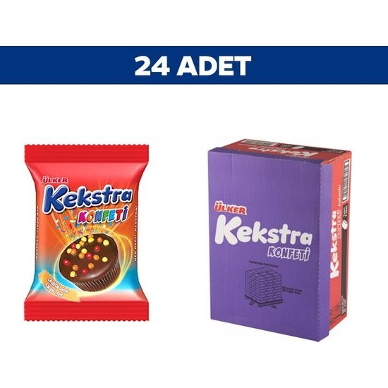 Ülker Kekstra Konfeti Kek 38 gr x 24�lü Fiyatı Taksit Seçenekleri