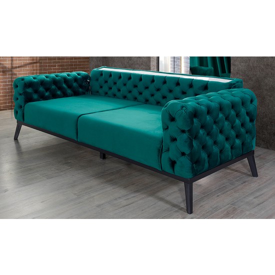 Cadde Yıldız Loca Kanepe Yeşil Fiyatı Taksit Seçenekleri