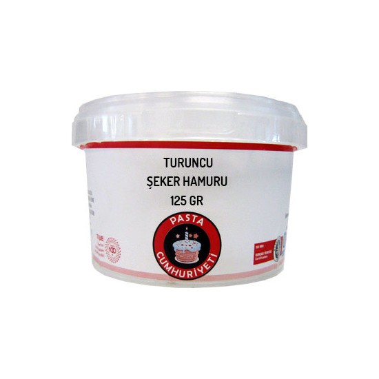 Pasta Cumhuriyeti Jelatinsiz Turuncu Şeker Hamuru 125 Gr Fiyatı
