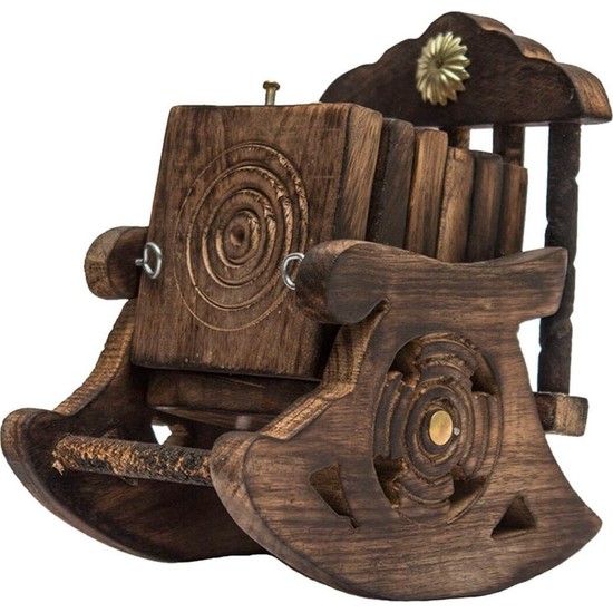 Sallanan Sandalye Ahşap Bardak altlığı Dk034 Fiyatı