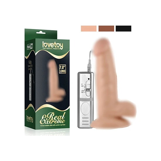 Baile Lovetoy Real Extreme Titreşimli Vantuzlu Realistik Vibratör Penis