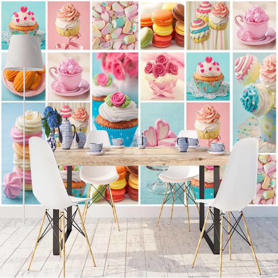 Else Cup Cake Mutfak Kek 3D Desen Silinebilir Poster Duvar Fiyatı Else Cup Cake Mutfak Kek 3D Desen Silinebilir Poster Duvar Fiyatı